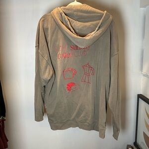 No Boundaries Brown Oversized Hoodie